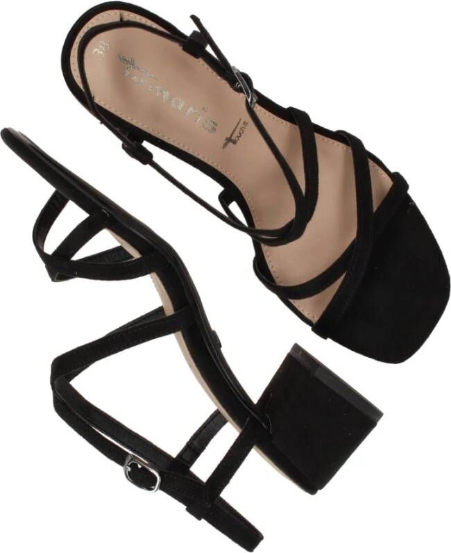 tamaris Vegan sandalette Black Dames