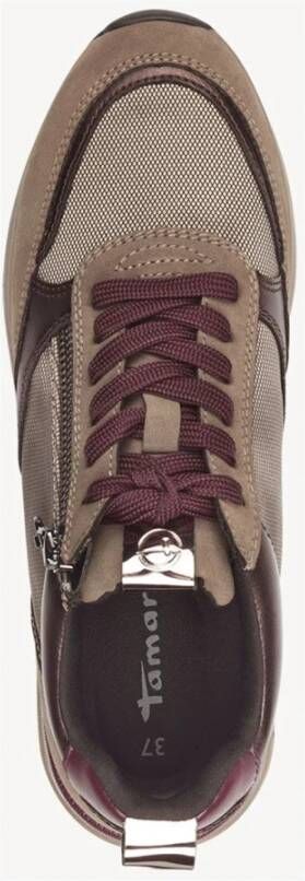 tamaris Vegan Sneakers in Beige Dames