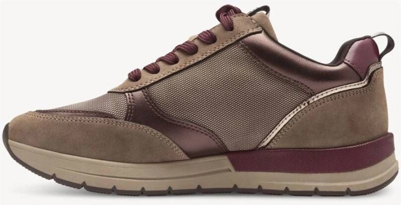 tamaris Vegan Sneakers in Beige Dames