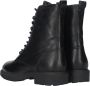 Tamaris Zwarte leren veterschoenen met gouden details Black Dames - Thumbnail 10