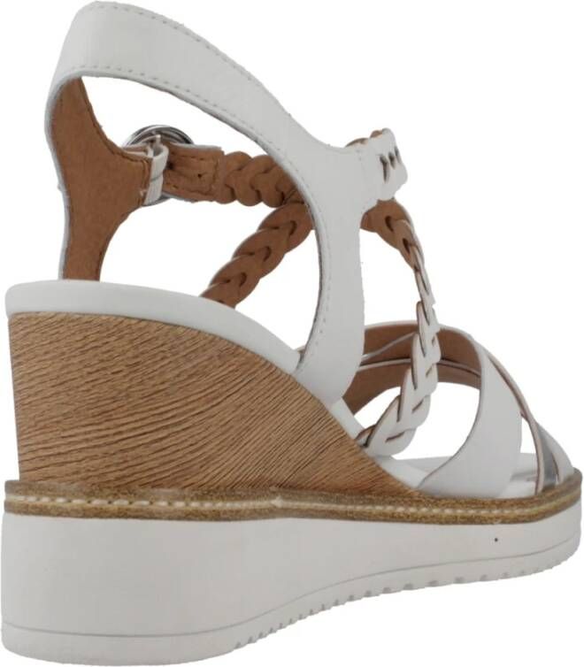 tamaris Wedges White Dames