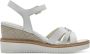 Tamaris Witte Casual Platte Sandalen White Dames - Thumbnail 6