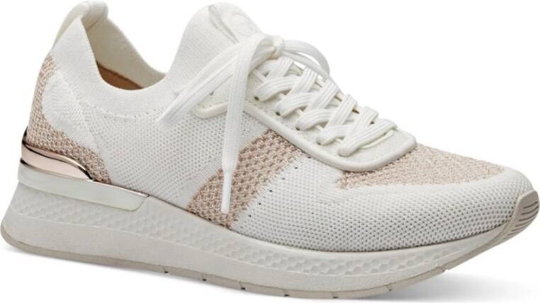 tamaris Witte Roségouden Sneakers Vrouwen Volwassenen White Dames