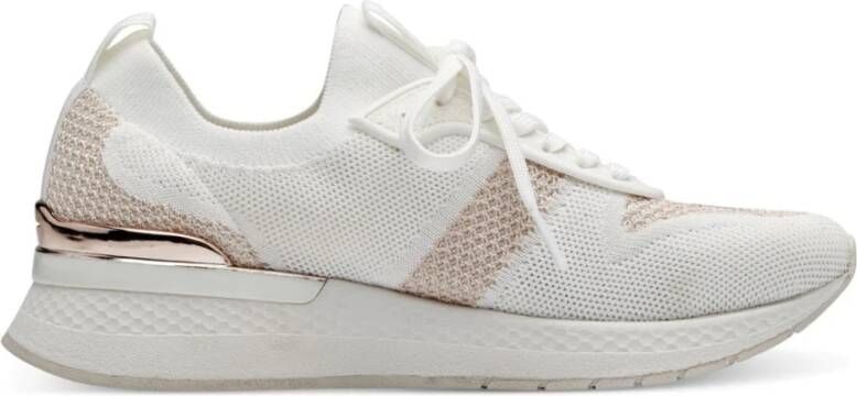 tamaris Witte Roségouden Sneakers Vrouwen Volwassenen White Dames