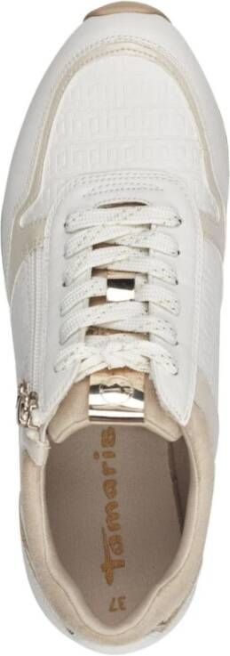 tamaris Witte Sneakers Offwhite Comb White Dames