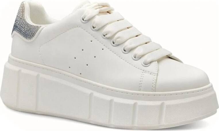 tamaris Witte Zilveren Sneakers voor Vrouwen White Dames