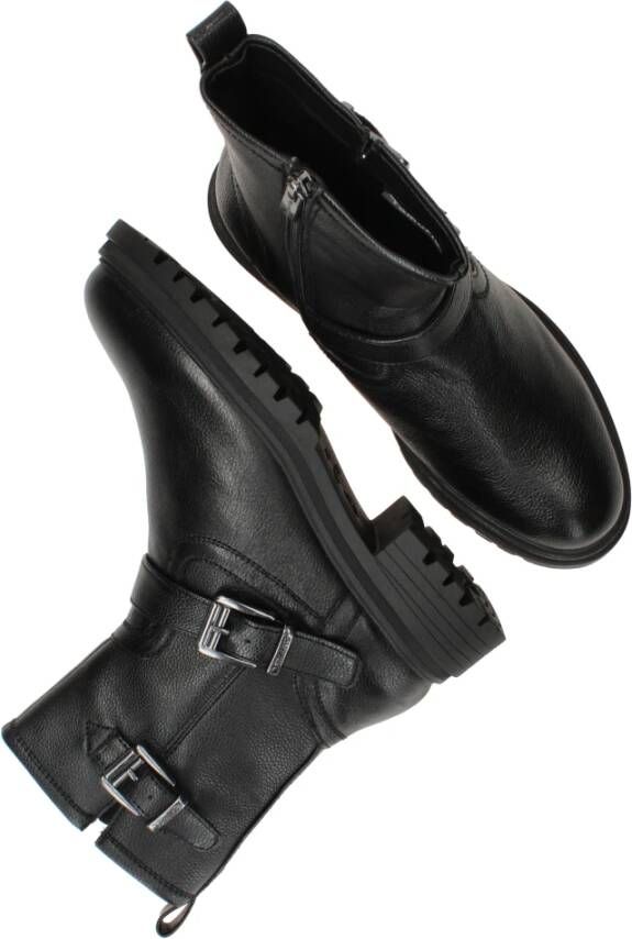 tamaris Zwarte Bikerboot met Touchit-voetbed Black Dames