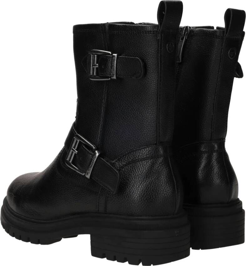 tamaris Zwarte Bikerboot met Touchit-voetbed Black Dames