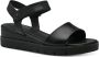 Tamaris Zwarte Casual Open Platte Sandalen Black Dames - Thumbnail 6