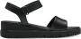 Tamaris Zwarte Casual Open Platte Sandalen Black Dames - Thumbnail 7