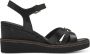 Tamaris Zwarte Casual Open Platte Sandalen Black Dames - Thumbnail 5