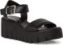 Tamaris Zwarte Casual Open Platte Sandalen Black Dames - Thumbnail 12