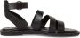 Tamaris Zwarte Casual Open Platte Sandalen Black Dames - Thumbnail 6