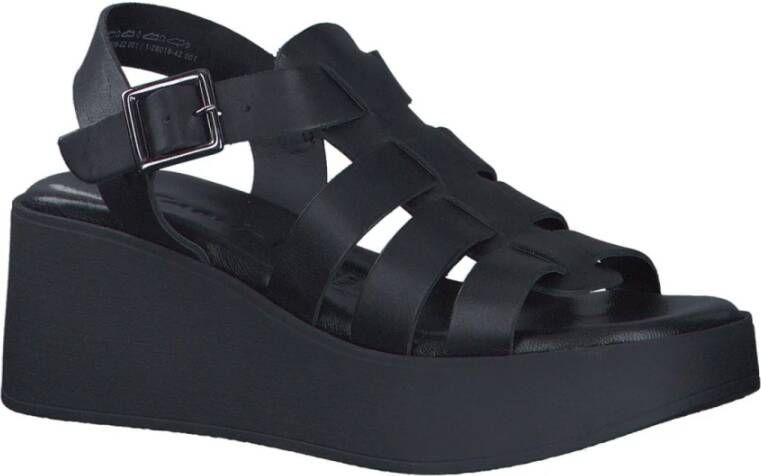 tamaris Zwarte Casual Open Sandalen Black Dames