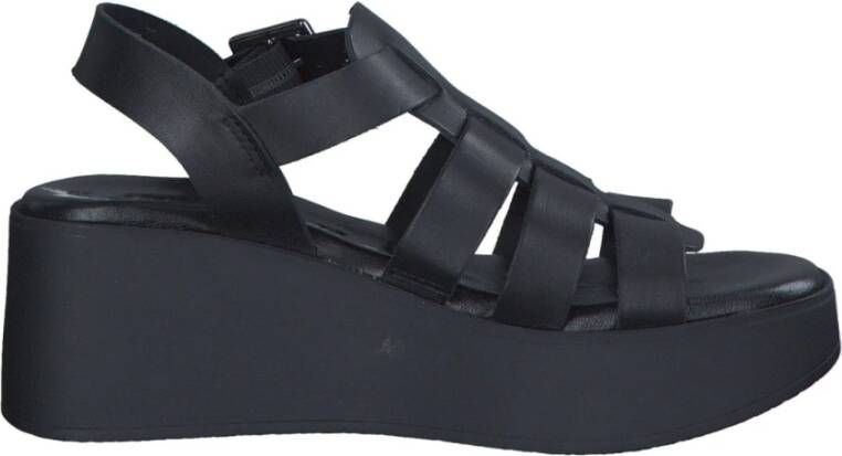 tamaris Zwarte Casual Open Sandalen Black Dames