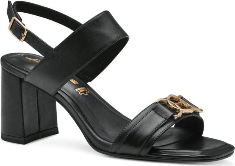 tamaris Zwarte Casual Open Sandalen Vrouwen Black Dames