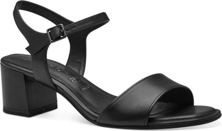 tamaris Zwarte Casual Open Sandalen Vrouwen Black Dames