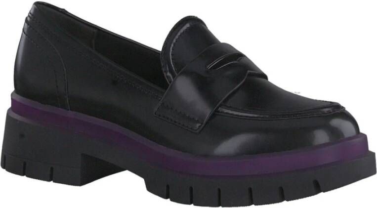 tamaris Zwarte Gesloten Loafers voor Vrouwen Black Dames