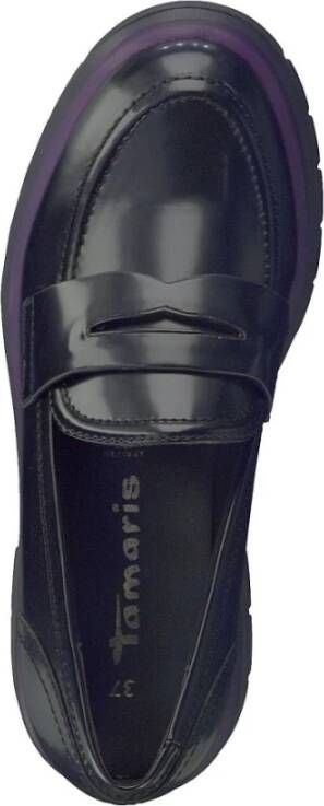 tamaris Zwarte Gesloten Loafers voor Vrouwen Black Dames