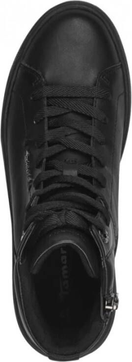 tamaris Zwarte hoge sneakers voor vrouwen Black Dames