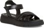 Tamaris Zwarte Leren Casual Open Sandalen Black Dames - Thumbnail 6