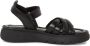 Tamaris Zwarte Leren Casual Open Sandalen Black Dames - Thumbnail 6