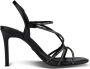 Tamaris Zwarte metalen elegante open sandalen Black Dames - Thumbnail 3