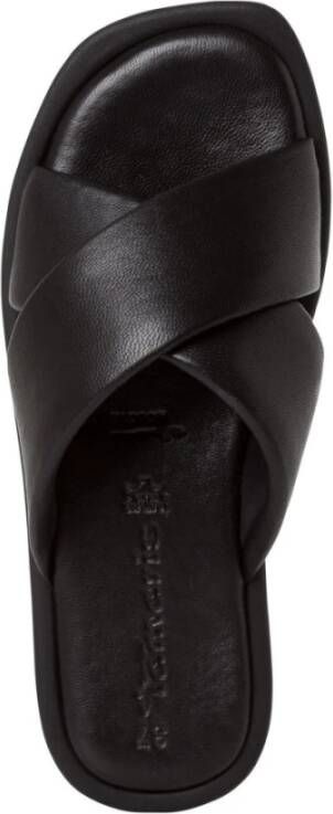 tamaris Zwarte Open Casual Slippers Dames Black Dames