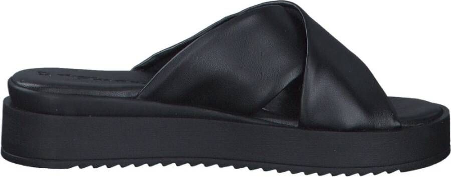 tamaris Zwarte Open Casual Slippers Vrouwen Black Dames