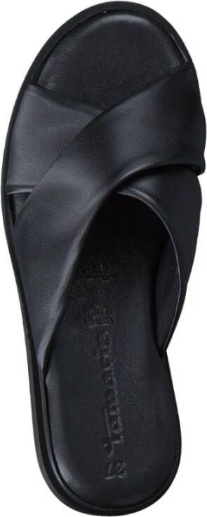 tamaris Zwarte Open Casual Slippers Vrouwen Black Dames