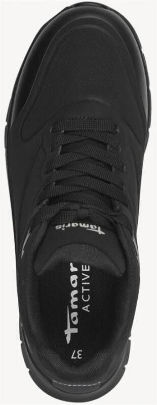 tamaris Zwarte Sneakers met Comfortabele Pasvorm Black Dames