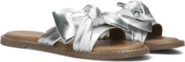 Tango Zilveren Audrey Slippers met Strik Gray Dames