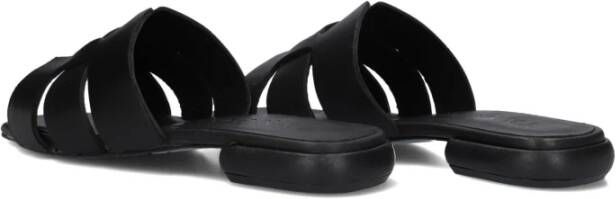 Tango Zwarte Leren Slippers Tyrsa 1 Black Dames