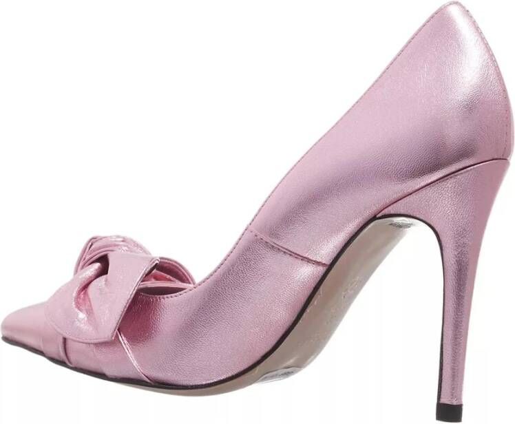 Ted Baker Metallic Bow Court Schoen Lichtroze Pink Dames