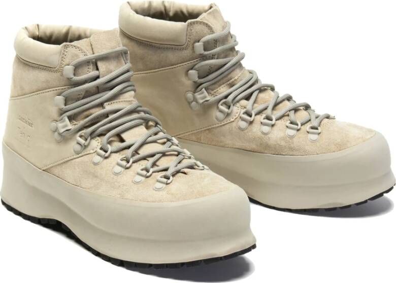 Ten C Italiaanse leren wandelschoenen bleek taupe Beige Heren