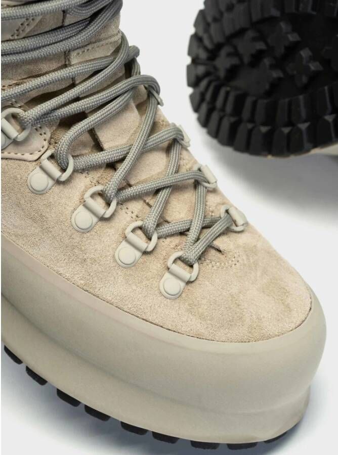 Ten C Italiaanse leren wandelschoenen bleek taupe Beige Heren