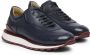 Testoni Chunky Deerskin Sneaker met Lambrusco Sole Blue Heren - Thumbnail 2