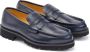 Testoni Courmayeur Loafer Grained Calf Blue Heren - Thumbnail 2