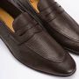 Testoni Herten Loafer Licht Elegant Puntige Neus Brown Heren - Thumbnail 5