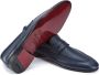 Testoni Loafer van hertenleer met puntige neus Blue Heren - Thumbnail 4