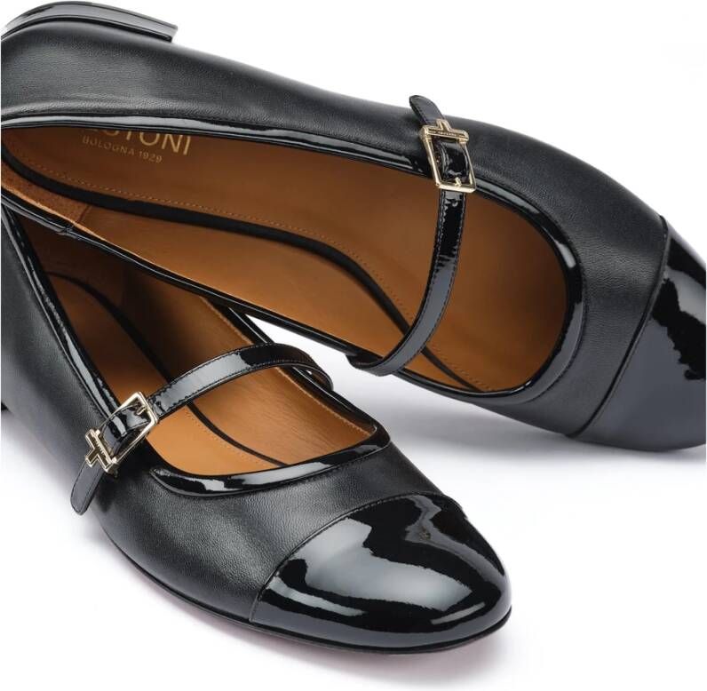 Testoni Mary Jane Balletschoenen Black Dames