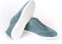 Testoni Minimal Oxford Suede Sneaker Green Heren - Thumbnail 4