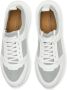 Testoni Moderne Stof Leren Sneaker White Heren - Thumbnail 3