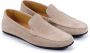 Testoni Suede Driver Schoenen Metalen Ornament Beige Heren - Thumbnail 2