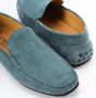 Testoni Suede Driver Schoenen Metalen Ornament Green Heren - Thumbnail 5