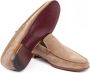 Testoni Suede Moccasin met T Metalen Ornament Beige Heren - Thumbnail 4