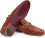 Testoni Suede Moccasin met T Metalen Ornament Brown Heren - Thumbnail 4