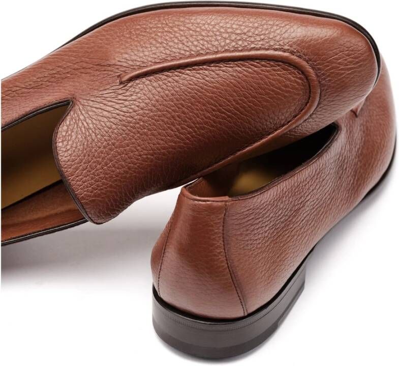 Testoni Tavolara Loafer Unlined Deer Brown Heren