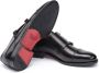 Testoni Trento Double Monk TOP Calf Black Heren - Thumbnail 4