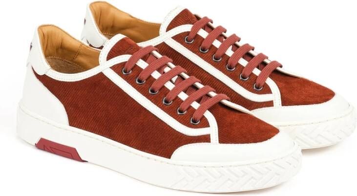 Testoni Velvet Suede Calf Sneaker Multicolor Heren